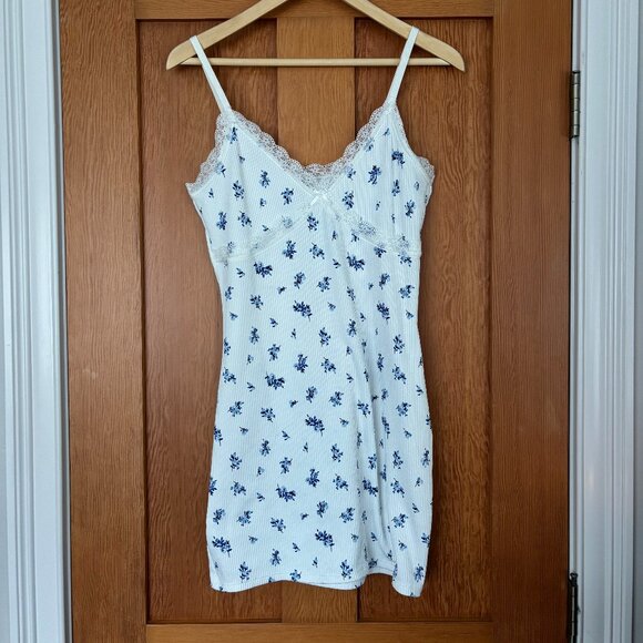 Blue Floral Dress - Picture 1 of 3